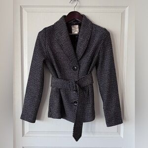Tulle Black and White Houndstooth Jacket